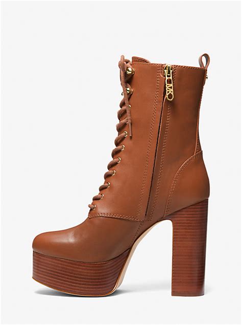 michael michael kors natasha leather platform boot|Natasha Leather Platform Boot .